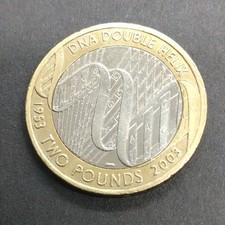 2003 - £2 Coin DNA Double Helix – Circulated –UK Commemorative (S19)