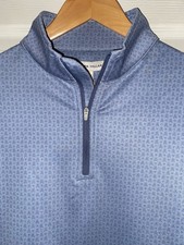 Peter Millar Crown Sport Perth Pina Skullada 1/4 Zip Golf Pullover Small