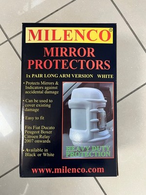 Milenco Spiegelschutz weiß langer Arm Fiat, Peugeot, Citroen - Wohnmobile