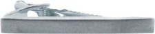 David Van Hagen Mens Brushed Tie Bar - Silver