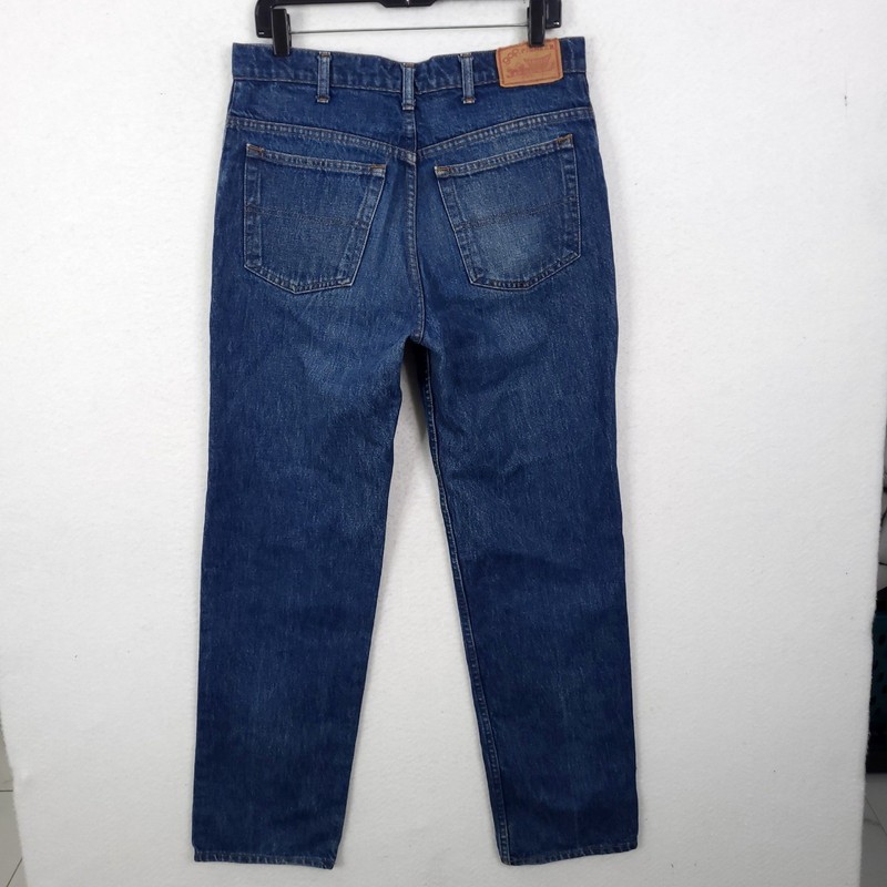 Gap Pioneer Straight Leg Jeans Men 34x32 Fits 32x31  Blue Vintage 1985 USA Denim