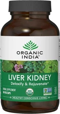 Organic India Liver and Kidney Cleanse Detox Repair - Herbal Supplement -180 Cap