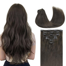 Clip in Hair Extensions Real Human Hair, Remy Human Hair Extensions Clip Ins for