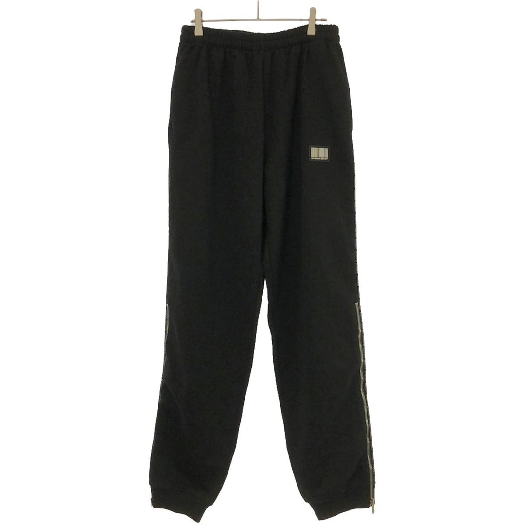 VTMNTS Logo Track Pants with Side Zip in Black Size L VL14SP100B MESC-0