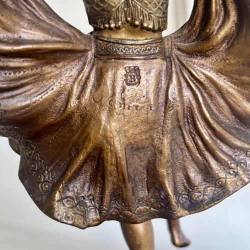 Antike Franz Bergmann, Wiener Bronze & Marmor Erotik Skulptur Vide Poche - Bild 12 von 15