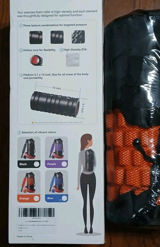 NEW KrightLink 5 In 1 Deep Tissue Foam Roller Set (Orange) - Picture 4 of 7