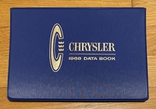 1968 Chrysler Dealer Data Book 68 Album Mopar 300new Yorkernewport