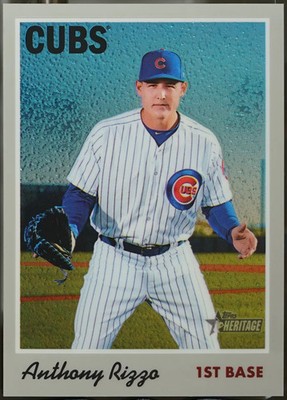 2019 Topps Heritage #THC-406 Anthony Rizzo Chrome /999 Baseball NM