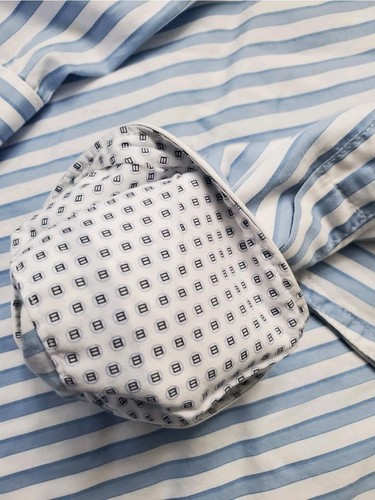 Bugatchi Shirt Mens Medium Blue White Striped Classic Fit Long Sleeve Button Up - Picture 11 of 13