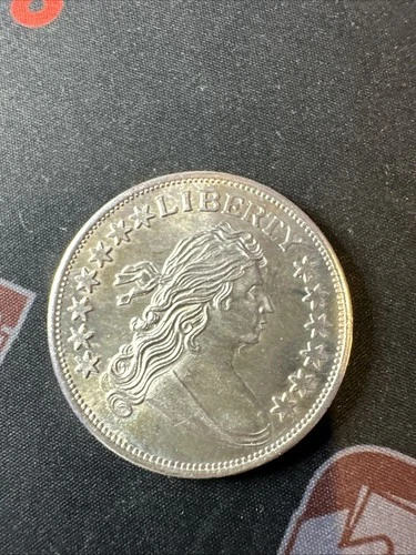 Liberty Draped Bust Design 1 Troy Oz .999 Fine Silver Bullion Round Ounce (A)