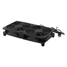 120mm 5V USB Powered PC Router Dual Fan USB Axial Radiator For Computer New