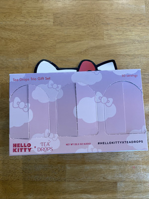 Hello Kitty Organic Tea Drops Gift Set Matcha Apple Pie English Tea Bombs Food 
