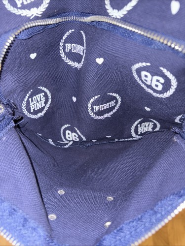 VICTORIAS SECRET PINK LOVE PINK DARK BLUE NAVY BACK PACK - Picture 5 of 15