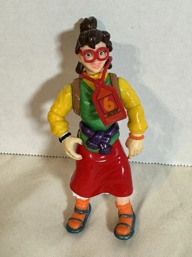 1992 TMNT Toon Irma Figure W/ Glasses & Press Badge Playmates Rare Vintage