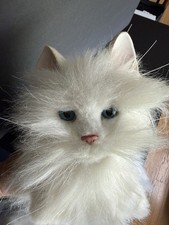 2002 FurReal Friends White Persian Cat Tiger Electronics AS IS Plush