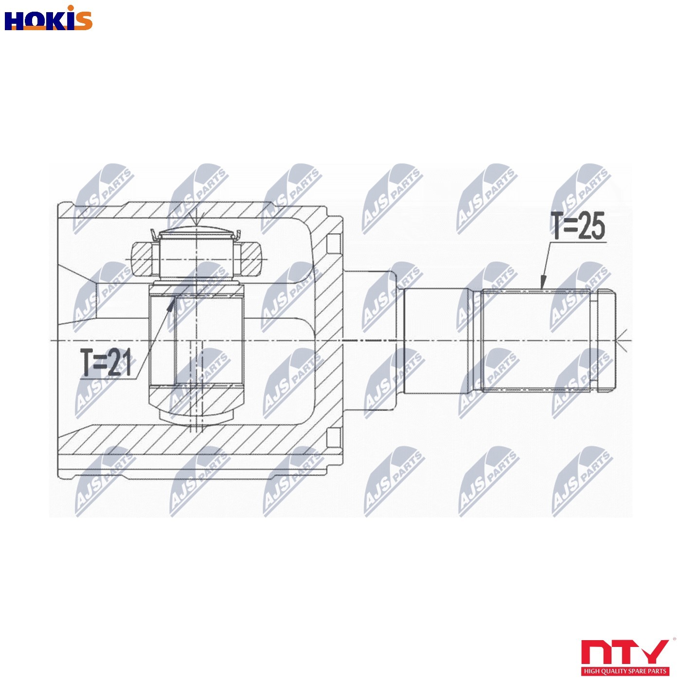 JOINT KIT DRIVE SHAFT NPW-HY-554 FOR HYUNDAI G4LA 1.2L 4cyl i20 II