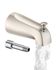 Brushed Nickel Bathtub Spout with Diverter