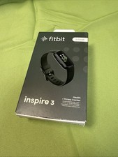 Fitbit Inspire 3 Activity Tracker Black Case Midnight Zen Band Bluetooth 7 Day