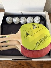 Joola Family Table Tennis Set 4 Ping Pong Paddles Rackets and 10 40mm Balls NIB