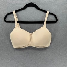 Amoena Mara SB Mastectomy Bra Size 36D Nude Padded Wire Free Back Closure Pocket