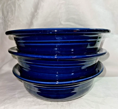 Large Dark Blue 24 oz Fiesta ware Salad Bowls