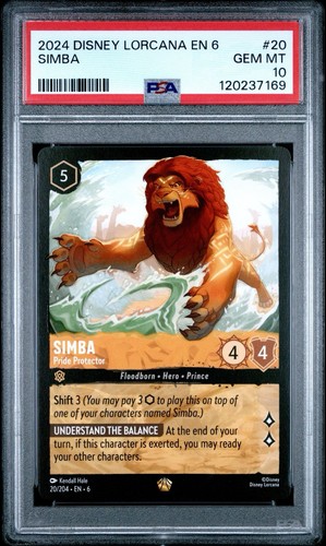 Simba - Pride Protector graded PSA 10 for sale on eBay