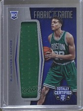 2015 Totally Certified Fabric of the Game Rookie Jersey Blue 98/99 RJ Hunter 0o9