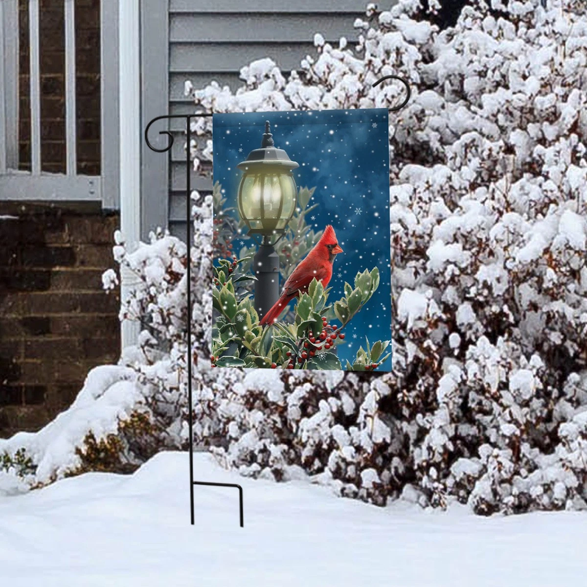 Briarwood Lane Winter Solitude Cardinal Garden Flag - Thumbnail 5