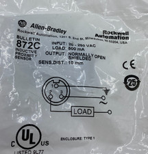 Allen-Bradley 872C-A10N30-N3 Inductive Proximity Sensor 2-Wire 3Pin Mini Connect