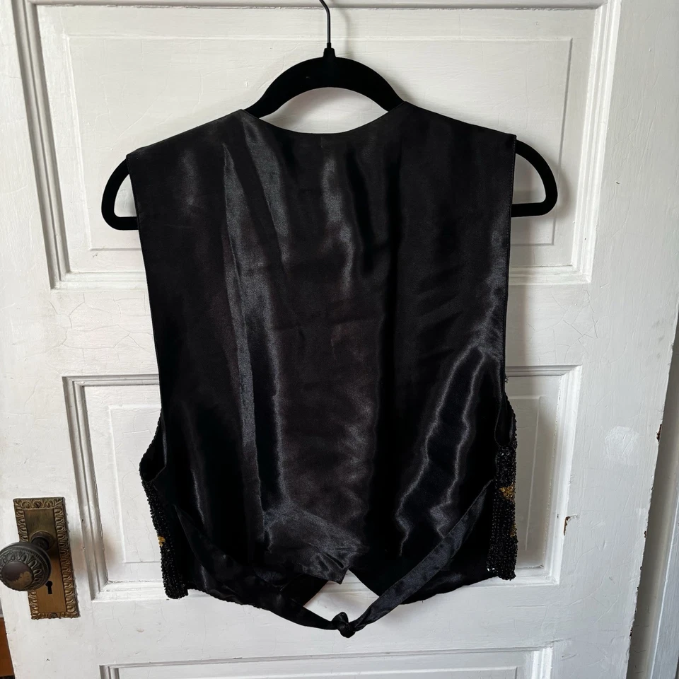 CHALECO VINTAGE MUJER COLORIDO LENTEJUELAS ESTRELLAS TALLA GRANDE AÑOS 80 Foto 3 de 4