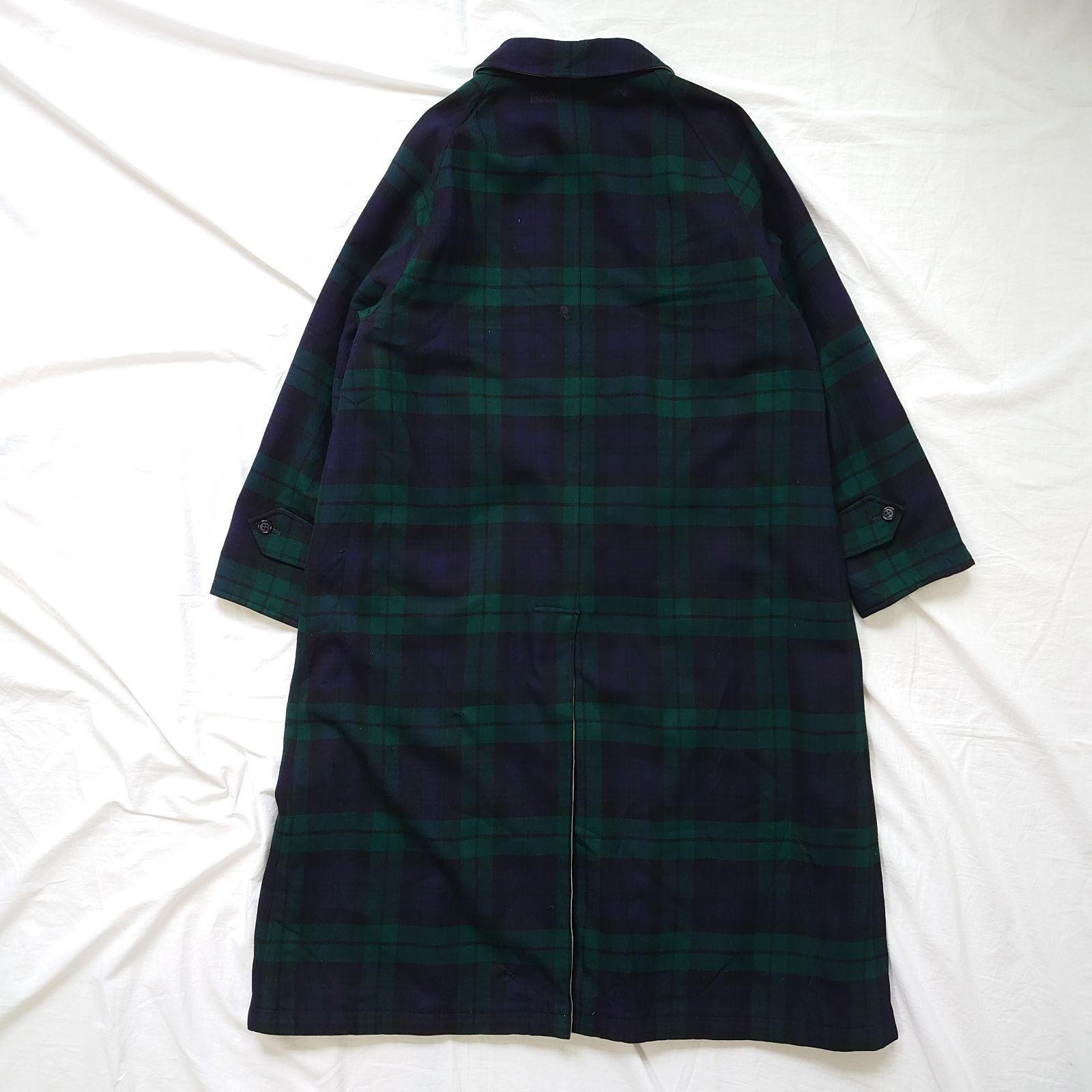 Burberrys Reversible Coat with One Sleeve Black Watch Used From Japan thumbnail 3