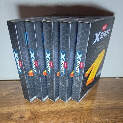  Zuru X-Shot X Shot Pro Clips, (1 Half Clip And 1 Full Clip In Box)  5 Box Set