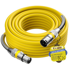 XLR Microphone Cable 50 FT, XLR Male to Female Balanced Mic Cable, 3-Pin
