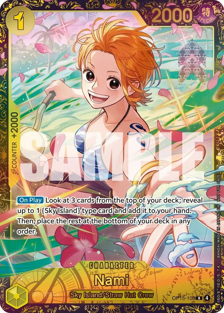 ナミ　OP15-108　空島　プロモ　PSA10　CGC10　PRISTINE Nami OP15-108 Adventure on Kami's Island for sale | eBay