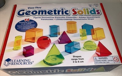 Learning Resources - Ansicht durch geometrische Volumenkörper pädagogisch 3D Form D