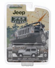 2011 JEEP WRANGLER (SILVER)  * JEEP 70TH ANNIVERSARY *  2015 GREENLIGHT  1:64