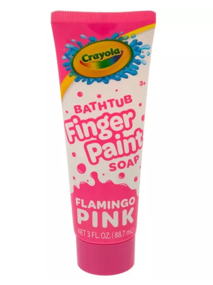 Crayola Bathtub Finger Paint Soap, Flamingo Pink, Tube