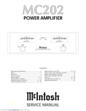 Manuale Di Servizio Per McIntosh MC 202