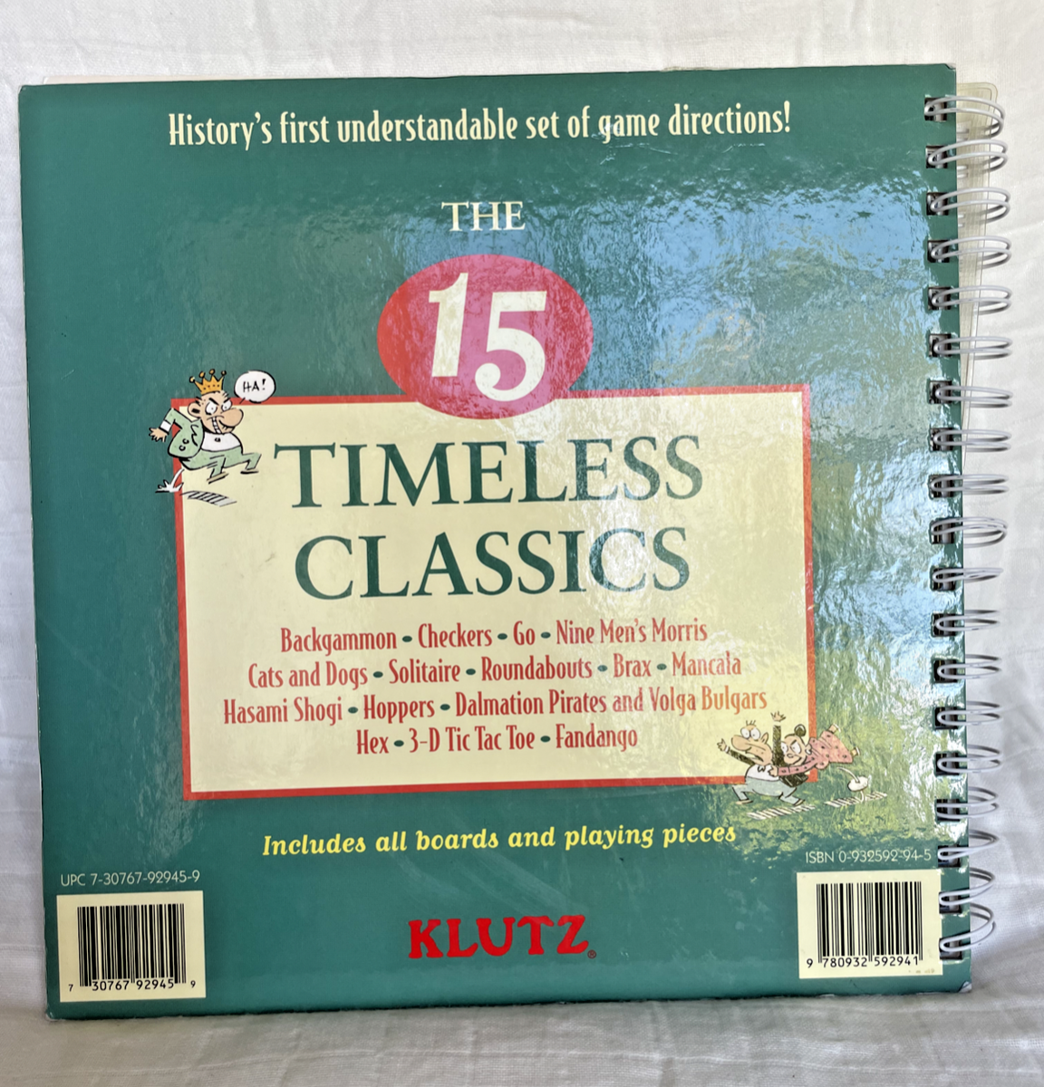 The Book of Classic Board Games with Other (Klutz) - Spiral-bound