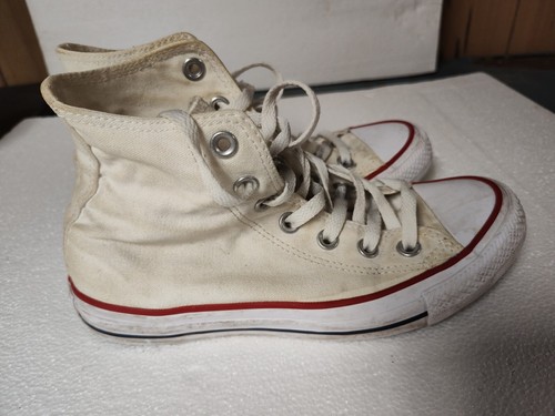 Vintage Converse Chuck Taylor Made In USA bianche alte uomo 5 - Foto 6 di 10