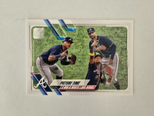 (ITEM B347) ACUNA JR., PACHE, MARKAKIS - 2021 TOPPS #372 (PICTURE TIME)