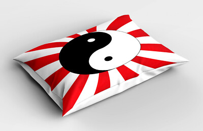 Kopfkissenbezug Wohnzimmer Modern Polyester Handarbeit Ying Yang Chinese Sun