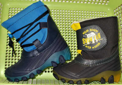 Jungen Winterstiefel Schneestiefel Snowboots blinkt nur noch teilweise 25 29 NEU