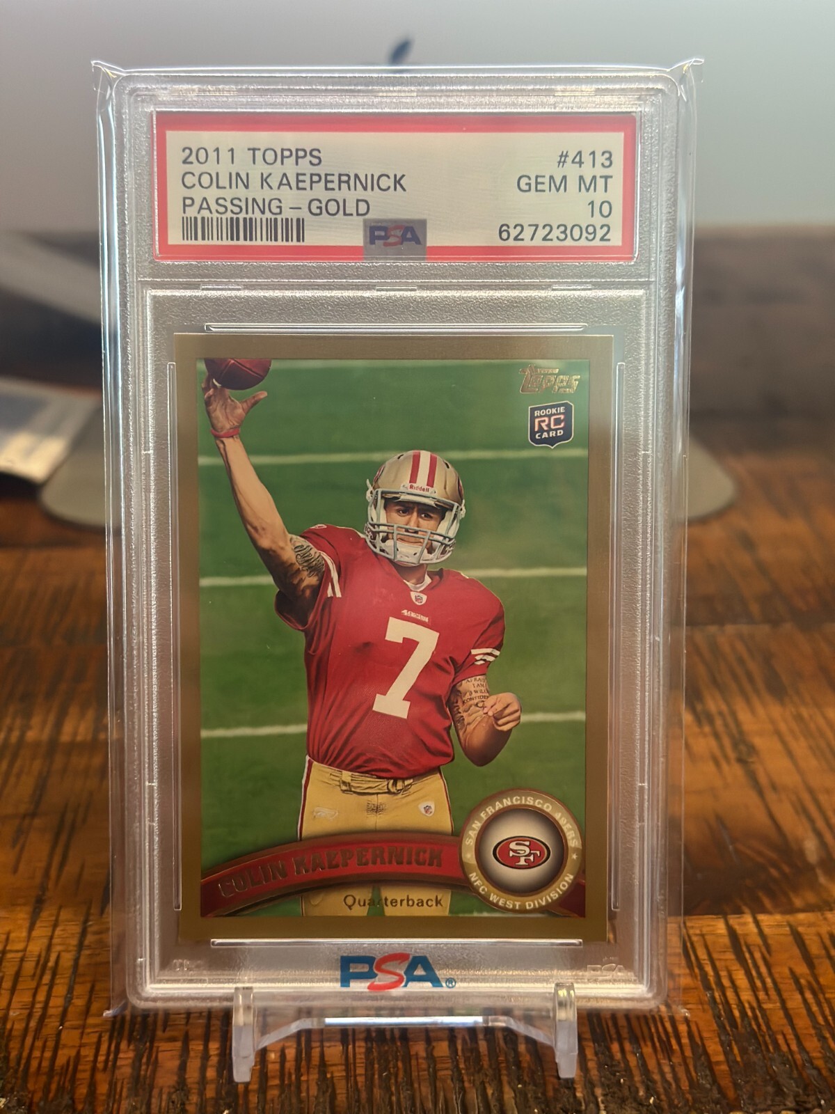 Colin Kaepernick Topps #413 Passing-Gold