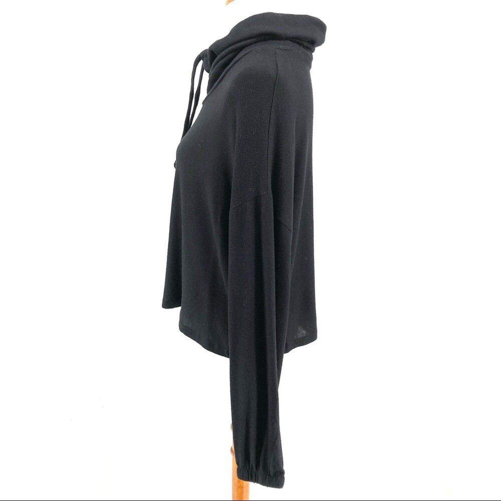 BP. Black Pullover Draw String Cowl Neck Pullover… - image 3