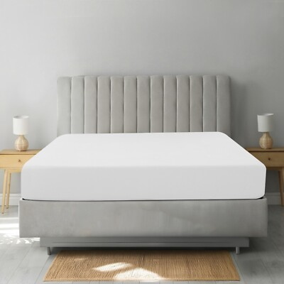 #ad Hotel Quality Fitted Sheet Deep Pocket Breathable Soft Elastic Mattress Sheets $26.99