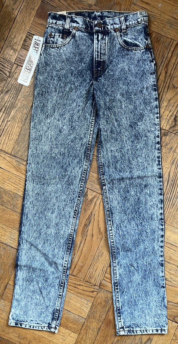 hい Levis Student Fit 505 Jeans Slim Straight Leg Whitewashed Denim