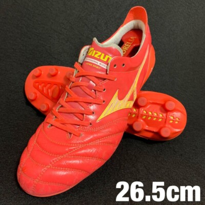 Mizuno MORELIA NEO 4 IV US Size 8.5 JAPAN Red Yellow Soccer