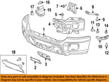GM OEM 15-19 Sierra 2500 HD Bumper Components-Inner Bracket 22774467