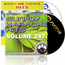 2 x Karaoke CD+G Discs SF247 and SF270 Sunfly Hits 31 CDG Tracks Vol 247 and 270